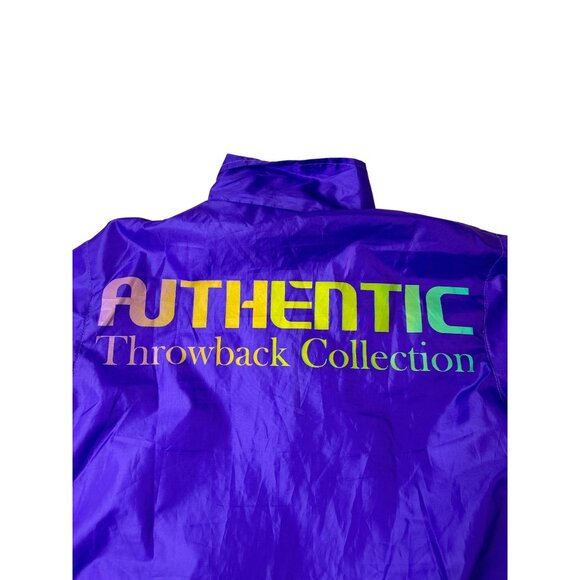 Authentic Throwback Collection Purple Windbreaker Jacket - Picture 4 of 8
